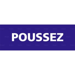 Panneau rectangulaire Poussez