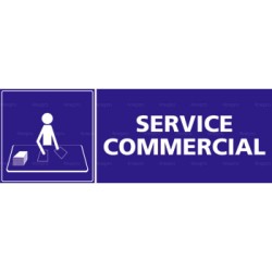 Panneau rectangulaire Service commercial 1