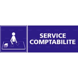 Panneau rectangulaire Service comptabilité 1