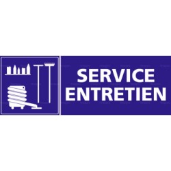 Panneau rectangulaire Service entretien 1