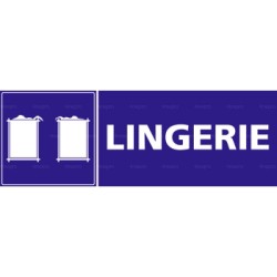 Panneau rectangulaire Lingerie avec pictogramme