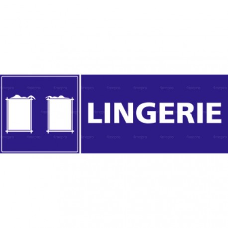 Panneau rectangulaire Lingerie avec pictogramme