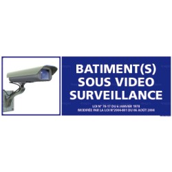 Panneau rectangulaire Bâtiment sous video surveillance 1