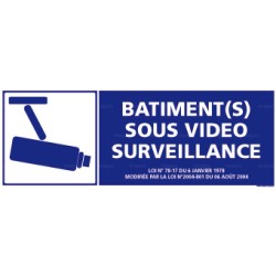 Panneau rectangulaire Bâtiment sous video surveillance 3