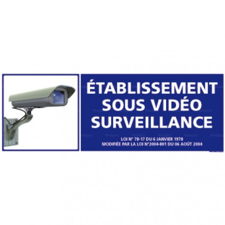 Panneau Espace sous vidéo surveillance - signalétique vidéo survei