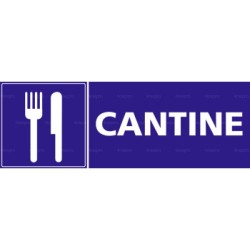 Panneau rectangulaire Cantine 2