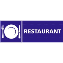 Panneau rectangulaire Restaurant 1