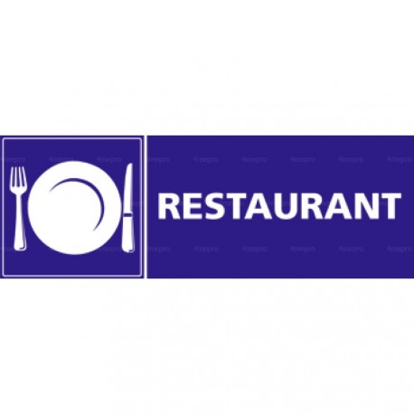 Panneau rectangulaire Restaurant 1