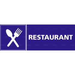 Panneau rectangulaire Restaurant 2