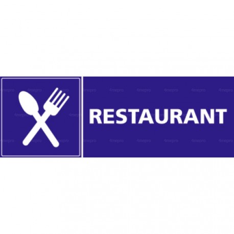 Panneau rectangulaire Restaurant 2