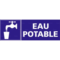 Panneau rectangulaire Eau potable