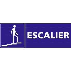 Panneau rectangulaire Escalier 2 avec pictogramme