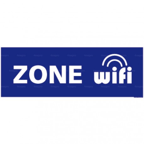 Panneau rectangulaire Zone wifi