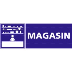 Panneau rectangulaire Magasin