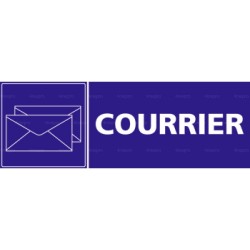 Panneau rectangulaire Courrier 2