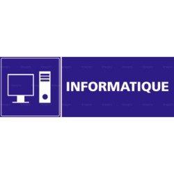 Panneau rectangulaire Informatique