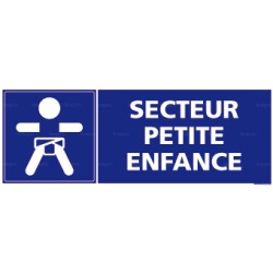Panneau rectangulaire Secteur petite enfance