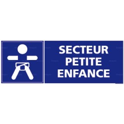 Panneau rectangulaire Secteur petite enfance