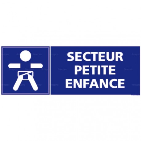 Panneau rectangulaire Secteur petite enfance