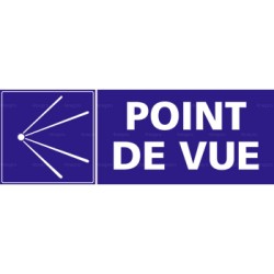 Panneau rectangulaire Point de vue