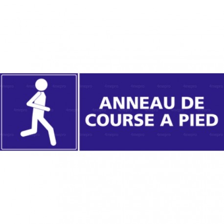 Panneau rectangulaire Anneau de course à pied