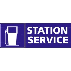 Panneau rectangulaire Station service