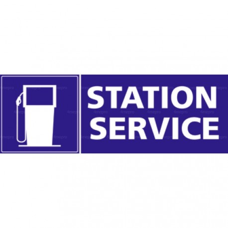 Panneau rectangulaire Station service