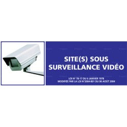 Panneau rectangulaire Site sous surveillance vidéo 2