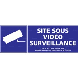 Panneau rectangulaire Site sous vidéo surveillance 3