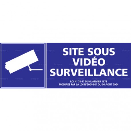 Panneau rectangulaire Etablissement sous video surveillance 3