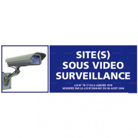 Panneau rectangulaire Site sous vidéo surveillance 6