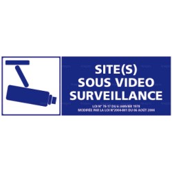 Panneau rectangulaire Site sous vidéo surveillance 7