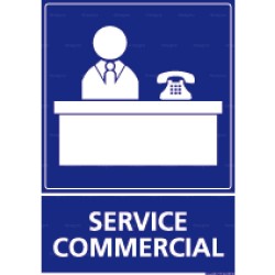 Panneau vertical Service commercial