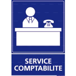 Panneau vertical Service comptabilité