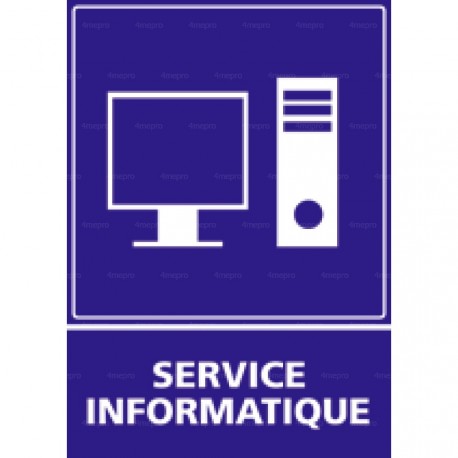 Panneau vertical Service informatique