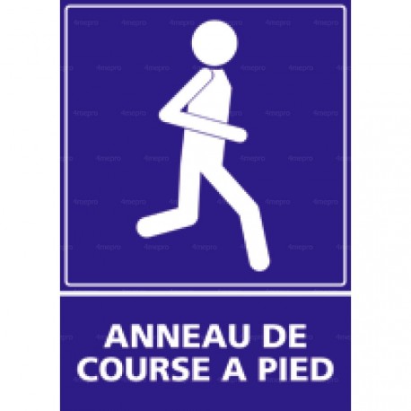 Panneau d'information extérieure rectangulaire Anneau de course à pied