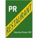 Panneau rectangulaire Licence petit restaurant