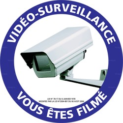 Panneau de signalisation Video surveillance vous êtes filmés 4