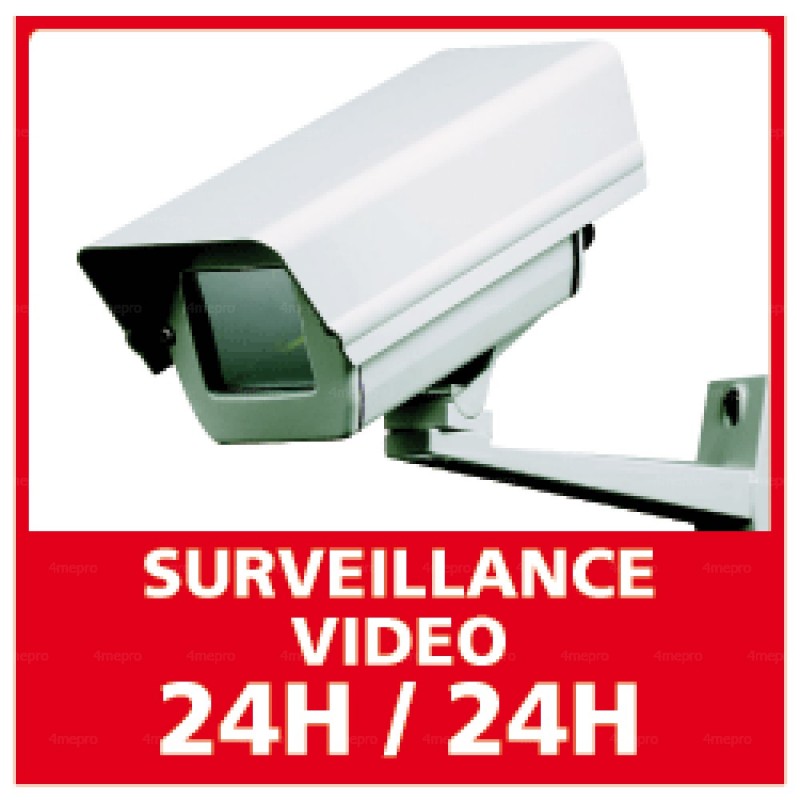 Panneau de sécurité Propriété sous vidéo surveillance 1 - 4mepro