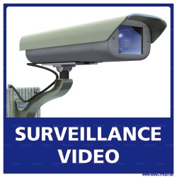 Panneau de signalisation carré Surveillance vidéo 1