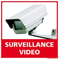 Panneau de signalisation carré Surveillance vidéo 2