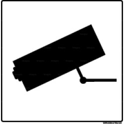 Panneau de signalisation carré Picto vidéosurveillance 1