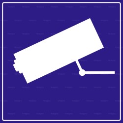 Panneau de signalisation carré Picto vidéosurveillance 2