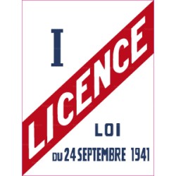 Panneau rectangulaire Licence I