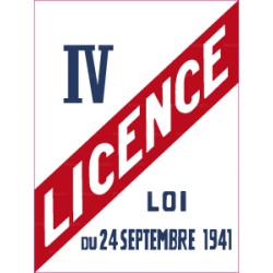 Panneau rectangulaire Licence IV