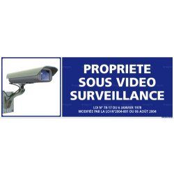 Panneau de sécurité Propriété sous vidéo surveillance 2