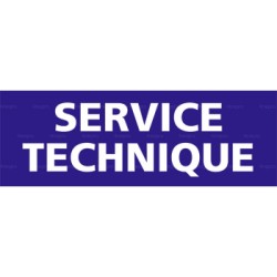 Panneau rectangulaire Service technique