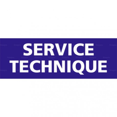 Panneau rectangulaire Service technique