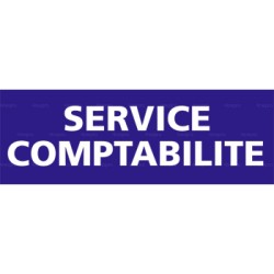 Panneau rectangulaire Service comptabilité 2