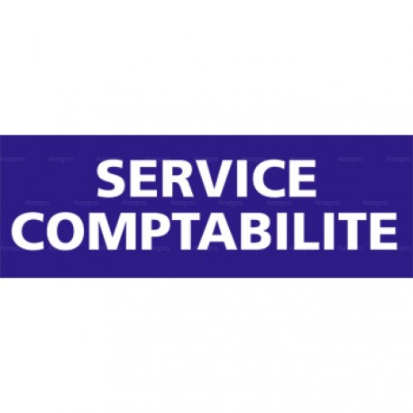 Panneau rectangulaire Service comptabilité 2